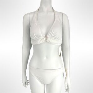 NWT Michael Kors White Halter Bikini Set